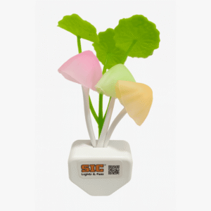 SIC LED Sensor Mushroom Night Light – Auto On/Off | Plug-in Dusk to Dawn LED Lamp
