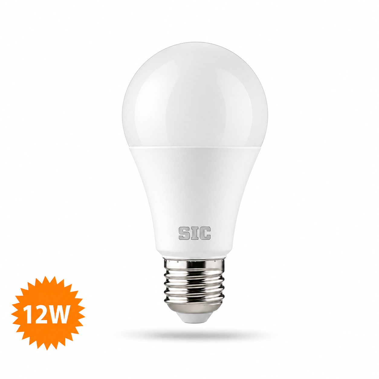 SIC LED Bulb 12W E27/B22 – Energy Saving, High Brightness | 165–265V, CRI >80