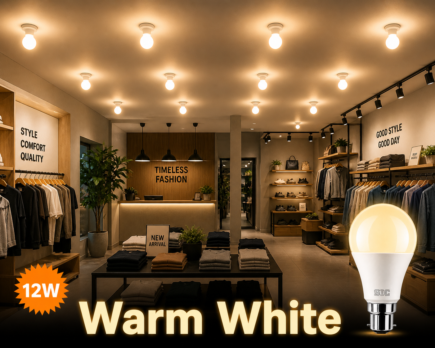 SIC LED Bulb 12W E27/B22 – Energy Saving, High Brightness | 165–265V, CRI >80 - Image 7
